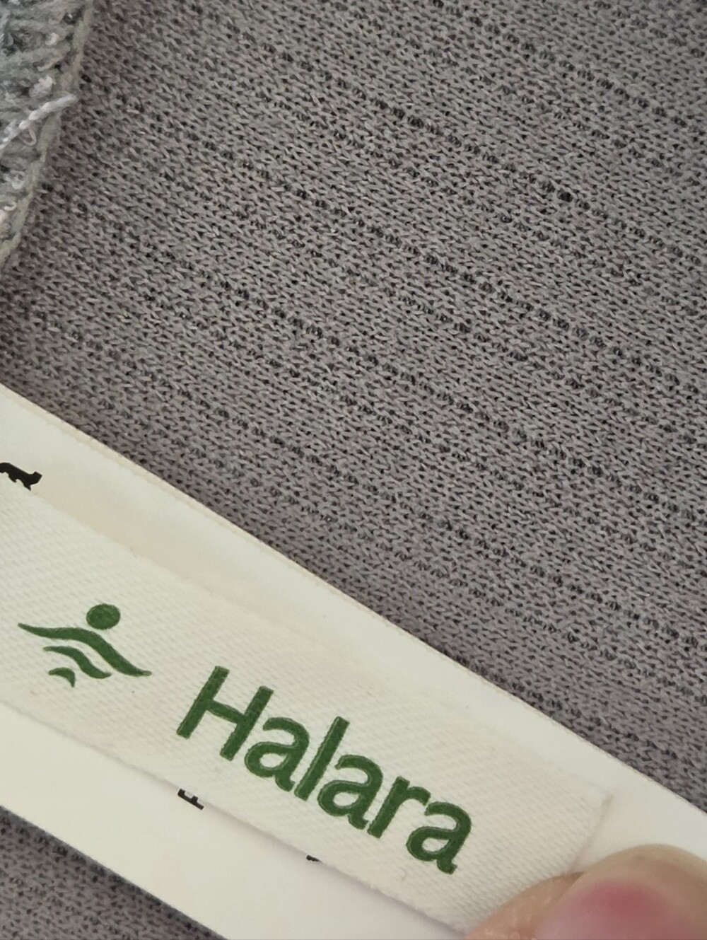 HALARA Gray Ribbed Maxi Skirt with Side Slit - Picture 5 of 12